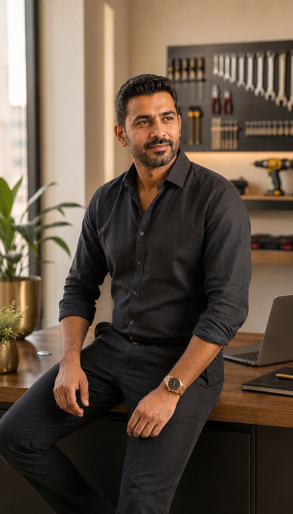 Ahmed Karam, founder of ProCare Dubai, in the company's office